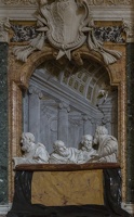407-7738 IT - Roma - Santa Maria della Vittoria - Cardinals of the Venetian Coiraro family assisting to the ecstasy of St Theresa