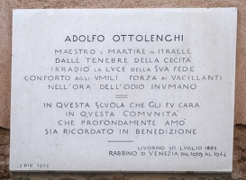 408-5893 IT - Venezia - Gheto - Tablet to Adolfo Ottolenghi