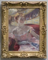 312-2397 Philadelphia Museum of Art - Mary Cassatt - Woman with a Pearl Necklace in a Loge