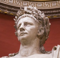 407-6892 IT - Roma - Vatican Museum - Claudius (detail) ca 1st century AD