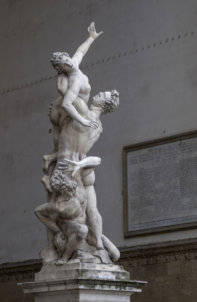 408-2962 IT - Firenze - Piazza della Signoria - Loggia dei Lanzi - Giambologna - Rape of the Sabine Women - before 1583.jpg