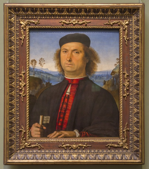408-3099 IT - Firenze - Uffizi Gallery - Perugino - Portrait of Francesco delle Opere c 1494.jpg