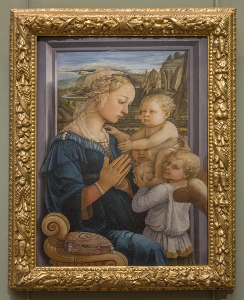 408-3103 IT - Firenze - Uffizi Gallery - Filipo Lippi - Madonna and Child with Two Angels c 1460-65 squared.jpg