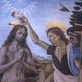 408-3350 IT - Firenze - Uffizi Gallery - Verrocchio, da Vinci - The Baptism of Christ 1470-1475