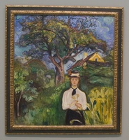 312-1613 Pittsburgh - Carnegie Museum of Art - Edvard Munch - Girl under Apple Tree