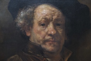 407-2565 NYC - Met - Rembrandt - Self Portrait 1660 (detail)