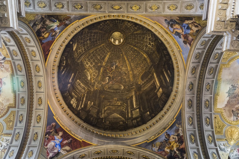 407-7597 IT - Roma - St Ignatius Church - Tromp l'oeil Dome 1891 of Pozzo 1685.jpg