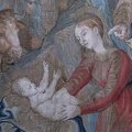 407-6930 IT - Roma - Vatican Museum - Madona and Child tapestry (detail)