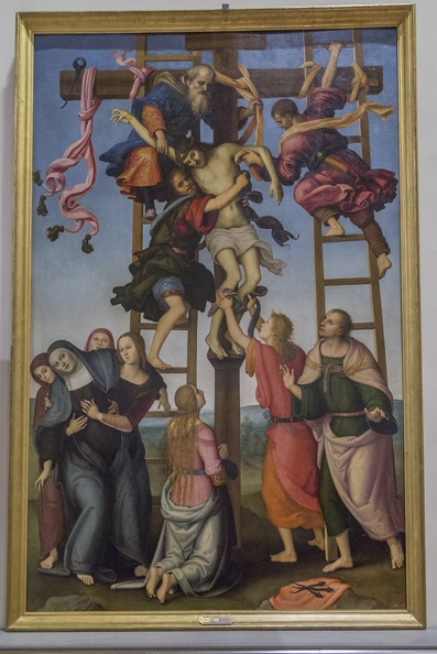 408-2240 IT - Firenze - Galleria dell'Accademia - Perugino e Lippi - Deposition from the Cross 1503-07.jpg