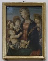 408-2252 IT - Firenze - Galleria dell'Accademia - Botticelli - Madonna and Child with Saaint John the Baptist and Two Angels c 1470