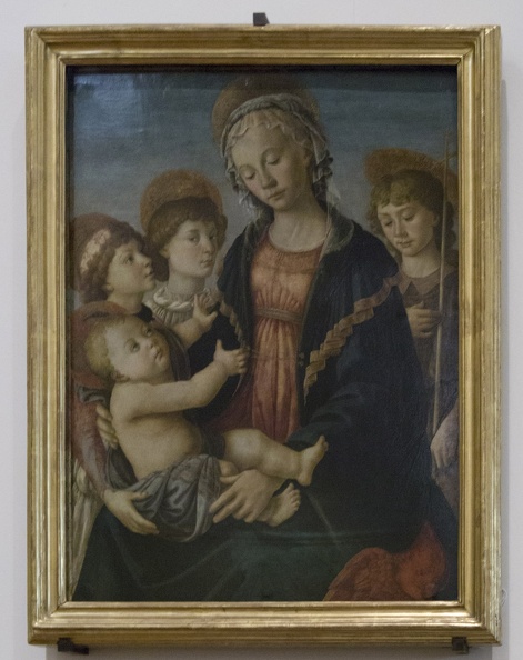 408-2252 IT - Firenze - Galleria dell'Accademia - Botticelli - Madonna and Child with Saaint John the Baptist and Two Angels c 1470.jpg