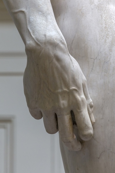 408-2489 IT - Firenze - Galleria dell'Accademia - Michelangelo - David (detail) 1501-04.jpg