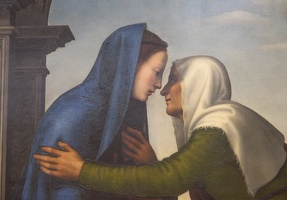 408-3178 IT - Firenze - Uffizi Gallery - Albertinelli - Visitation, Annunciation, Adoration of the Christ Child, and Circumcision (predella) 1503