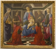 408-3230 IT - Firenze - Uffizi Gallery - Botticelli - Madonna and Child with Saints 1467-69