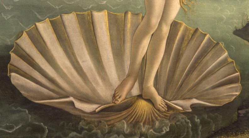 408-3232 IT - Firenze - Uffizi Gallery - Botticelli - The Birth of Venus (detail) 1483-85.jpg