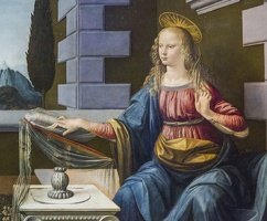 408-3356 IT - Firenze - Uffizi Gallery - da Vinci - Annunciation c 1472