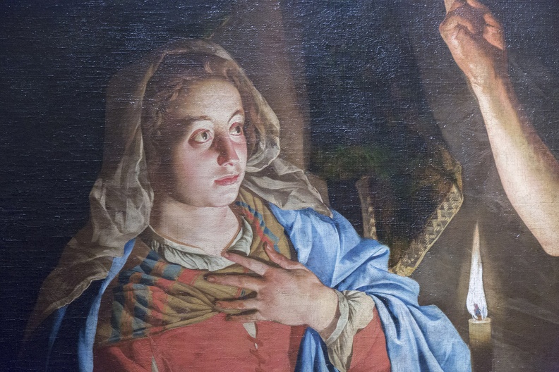 408-3388 IT - Firenze - Uffizi Gallery - Matthias Stomer - Annunciation 1635-40.jpg