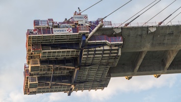 410-3089 Panama Canal - Entering - Bridge under construction